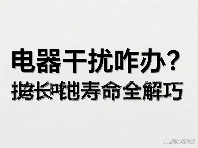 电器干扰咋办?接地线优化技巧,延长电池寿命全解析