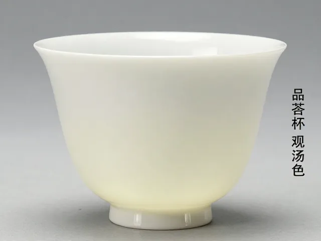 品茗杯选款，便于观汤色与看作者款识的鉴别指南