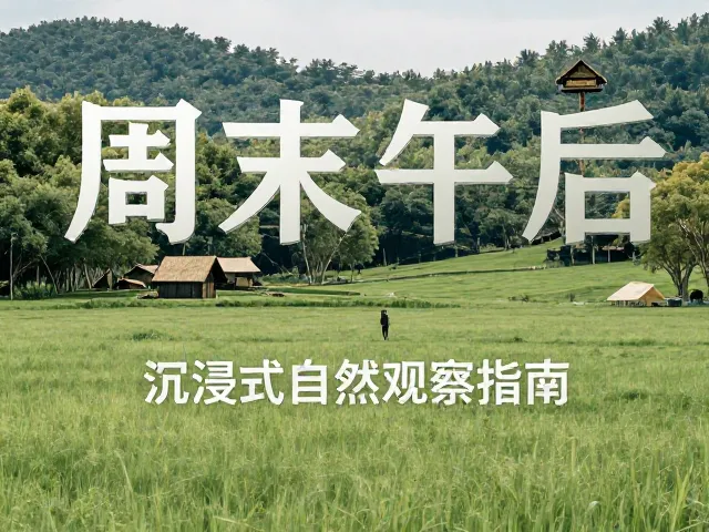 周末午后自然风光打卡,沉浸式自然观察指南