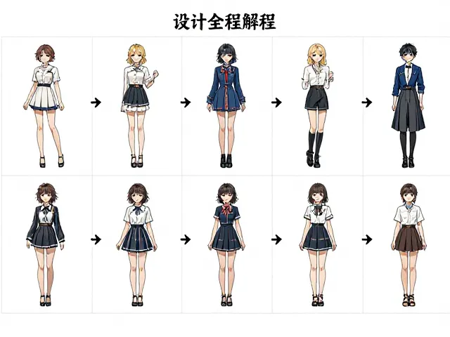 角色单人立绘设计指南,从日常场景图到周边设计的全流程解析