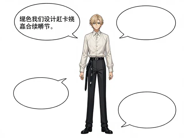角色单人立绘设计教程，结合台词气泡打造高辨识度单图