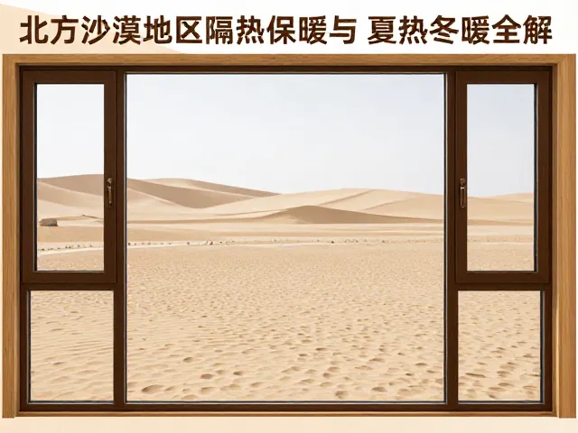 北方沙漠地区铝包木门窗,隔热保暖与夏热冬暖全解