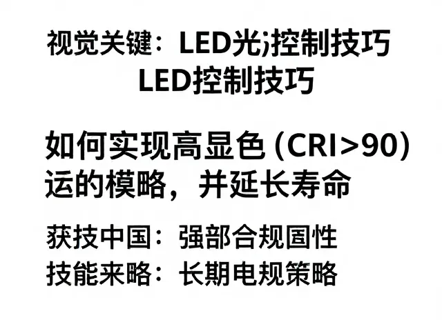 LED光衰控制技巧,如何实现高显色(CRI>90)并延长寿命