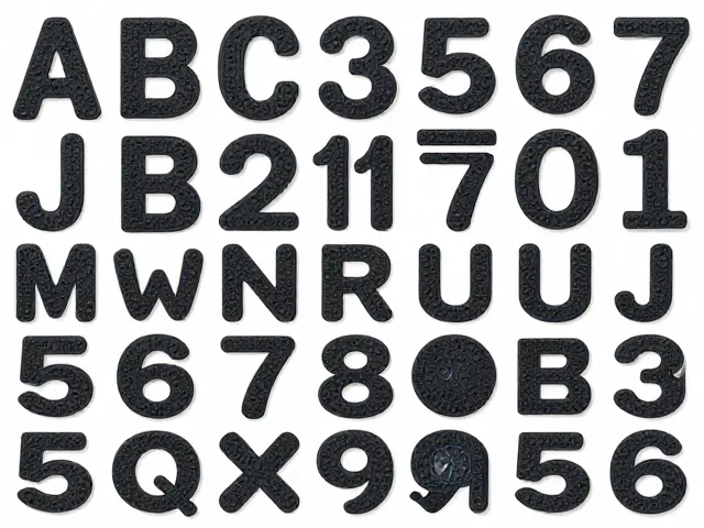 字母数字模板,橡胶底防滑,创意手账装饰新玩法