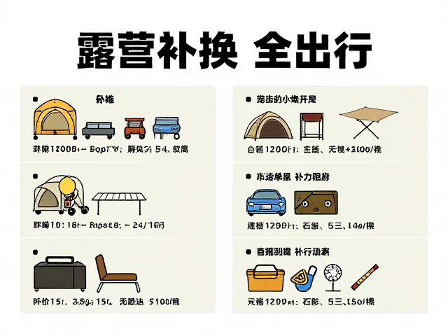 露营装备与物资清单,打造舒适野外休憩空间