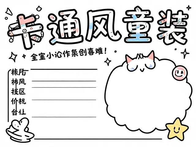 Q版卡通风童装促销海报设计,手绘涂鸦创意灵感分享