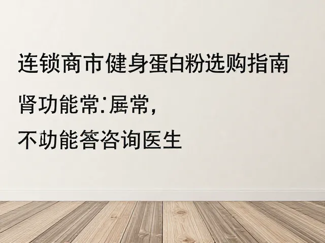 连锁商超健身蛋白粉选购指南,肾功能异常者务必咨询医生