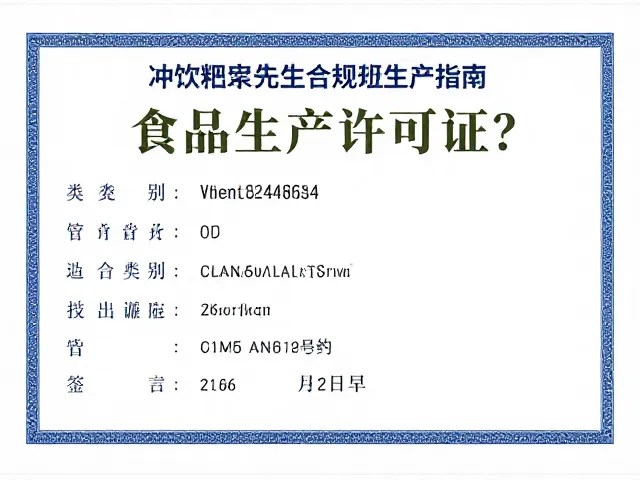 健身蛋白粉如何获取食品生产许可证？冲饮粉末合规生产指南