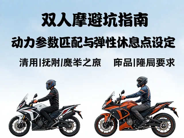 双人摩旅避坑指南,动力参数匹配与弹性休息点设定