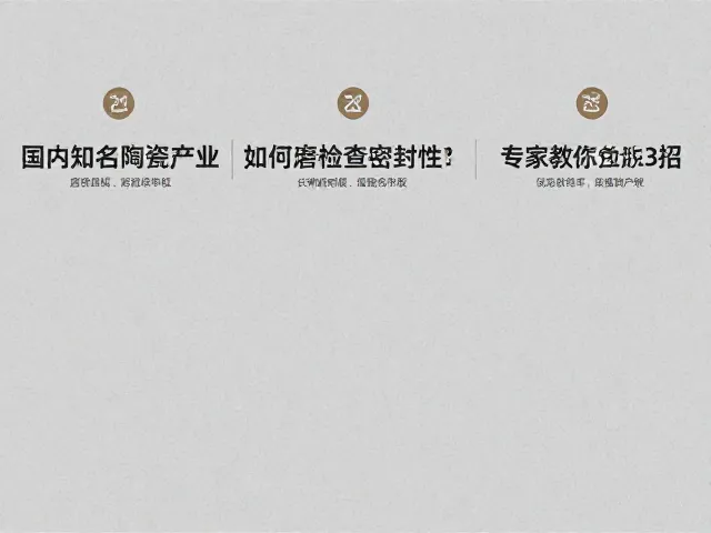 国内知名陶瓷企业耐刮磨岩板如何检查密封性?专家教你3招