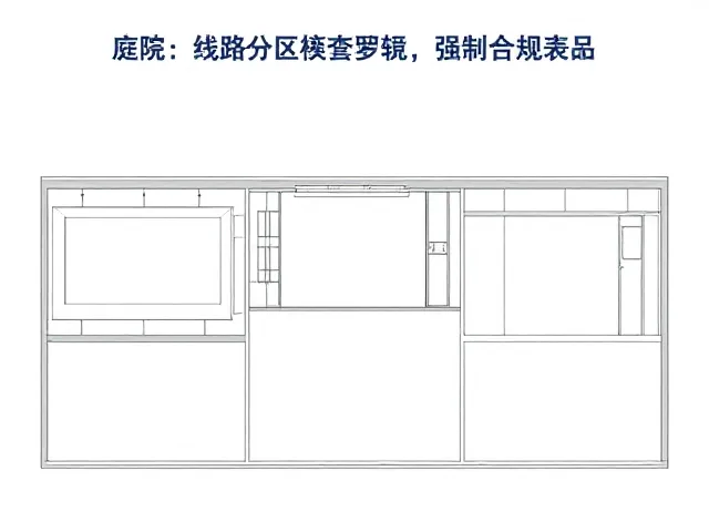 庭院分区照明设计,暖白光氛围营造与线路绝缘安全检查指南