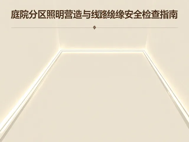 庭院分区照明设计,暖白光氛围营造与线路绝缘安全检查指南
