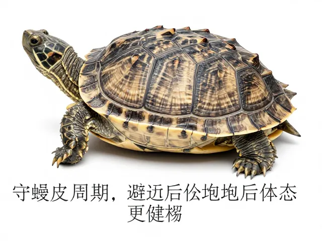 守龟蜕皮周期，避强光促饱满，蜕皮后体态更健硕
