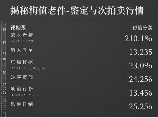 拍卖市场的数据表现与行情演变