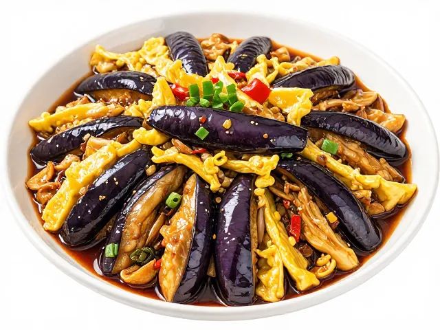 鱼香茄子与鱼香烘蛋的风味变奏