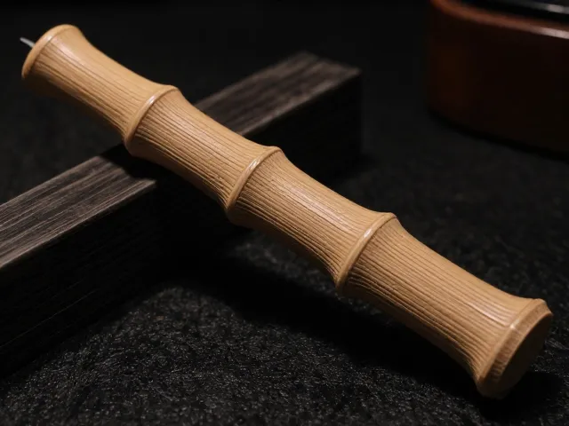 竹节纹雕刻技法,单支刻刀如何精准刻画竹节纹理细节