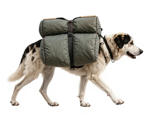高加索犬驮运物资负重行走，体能消耗与减压指南
