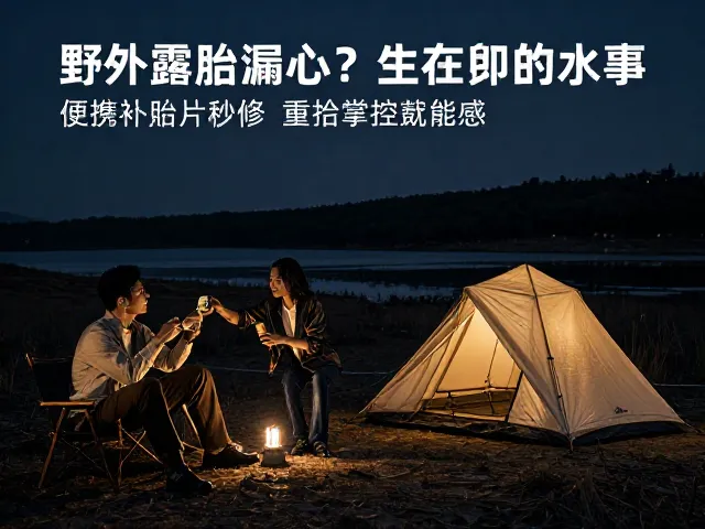野外露营留宿遇胎漏?便携补胎片秒修,重拾掌控成就感