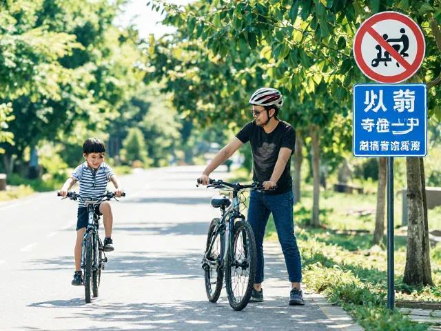 家庭骑行日攻略，自然风光里的道路规则与安全认知