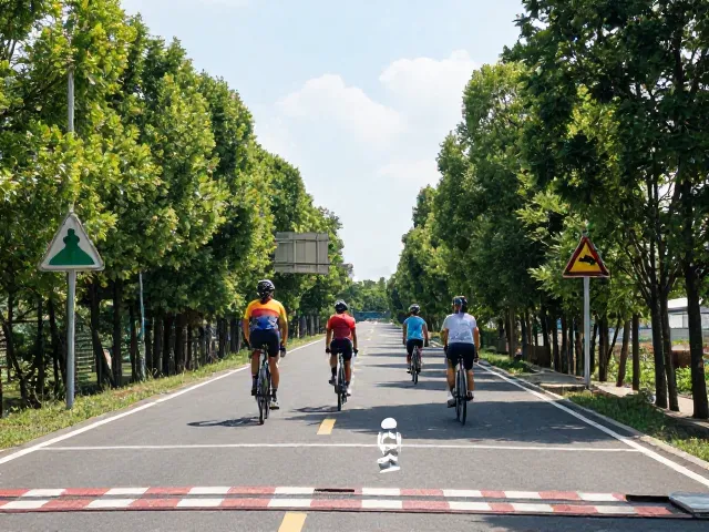 家庭骑行日攻略，自然风光里的道路规则与安全认知