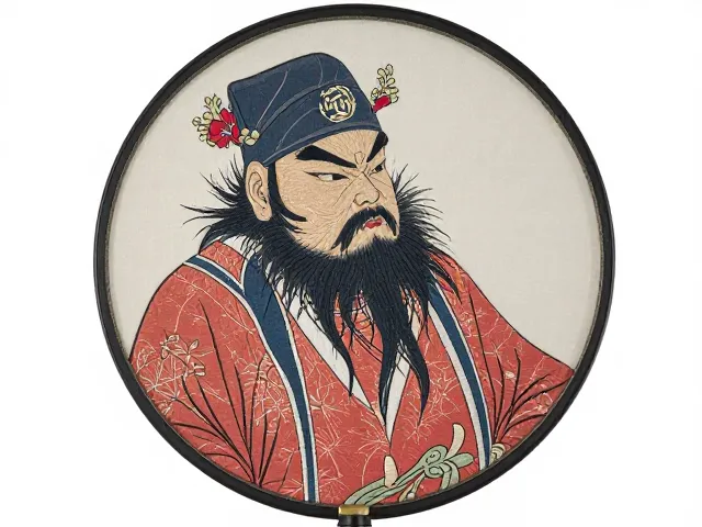圆形团扇构图的视觉逻辑与空间布局