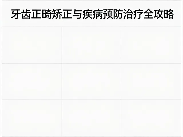综合口腔门诊部，牙齿正畸矫正与疾病预防治疗全攻略