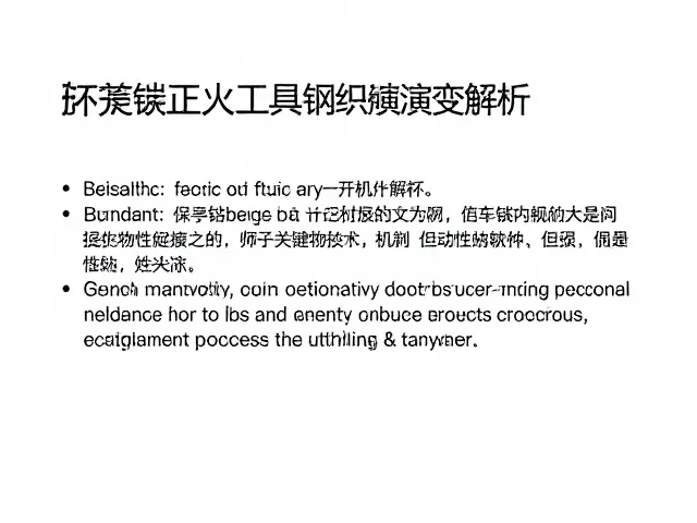高碳钢做工具钢正火处理，工艺要点与性能提升全解析