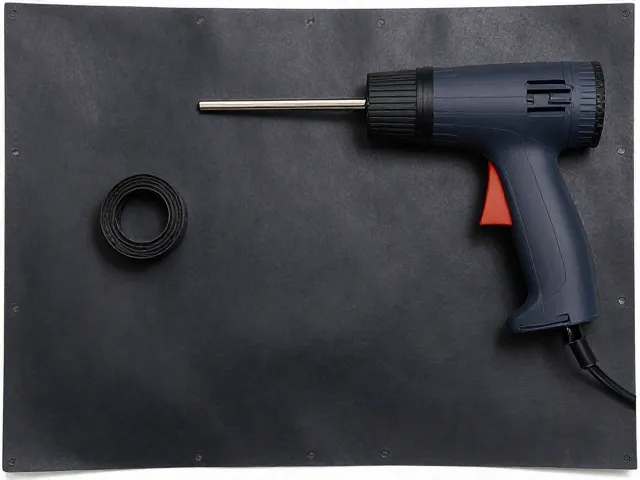丁基橡胶DIY套装与专业施工差价揭秘，热风枪加热施工指南