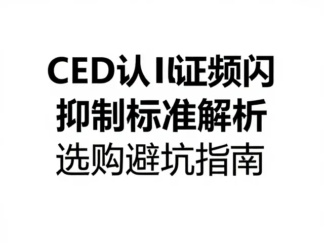 LED灯CCC认证频闪抑制标准解析,选购避坑指南