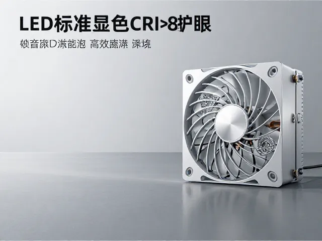 LED标准显色CRI>80,静音风扇辅助,高效散热更护眼