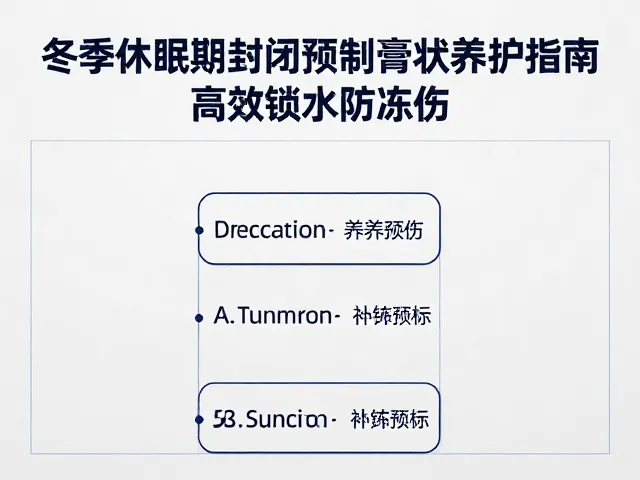 冬季休眠期封闭预制膏状养护指南,高效锁水防冻伤