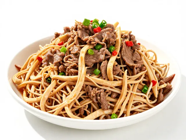豆花牛肉的嫩滑与麻辣平衡