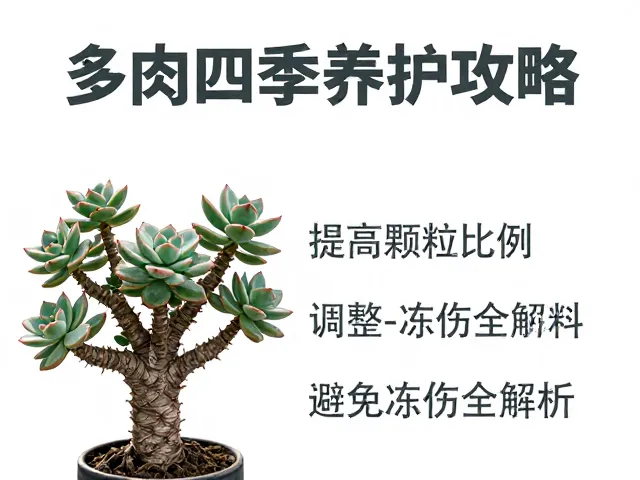 老桩冬季颗粒比例的科学调整与冻伤预防