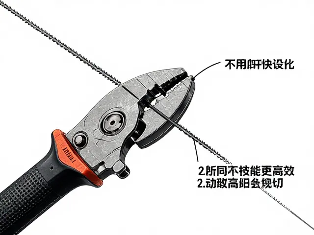 钢丝锯手柄防滑设计解析,夹具稳固切割更高效