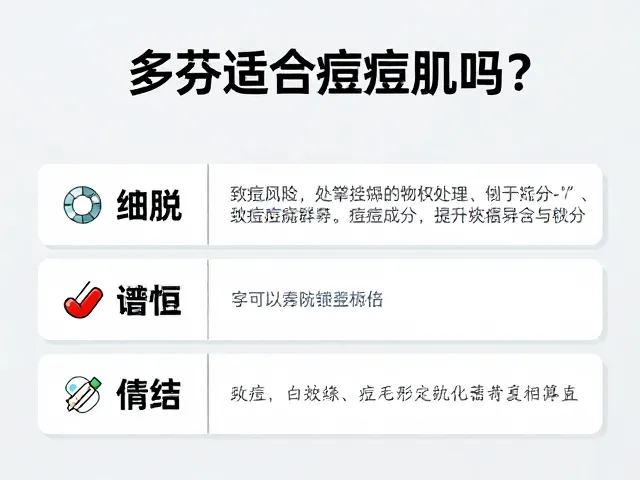 多芬适合痘痘肌吗?皮肤科学解析成分安全与致痘风险