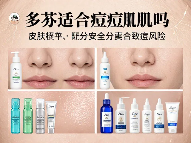 多芬适合痘痘肌吗?皮肤科学解析成分安全与致痘风险