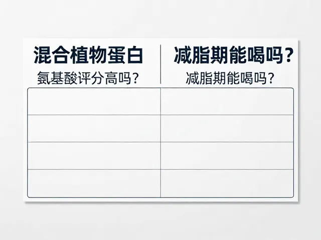 混合植物蛋白氨基酸评分高吗?减脂期能喝吗?