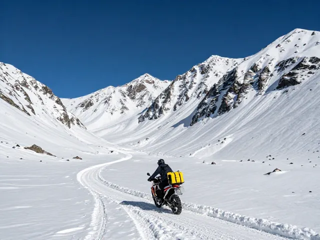 高排量ADV雪山垭口穿越,燃油携带方案与极限穿越指南