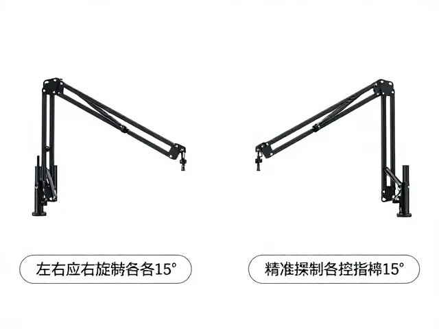 Ergotron悬臂支架式显示器臂左右旋转各15&deg;精准操控指南