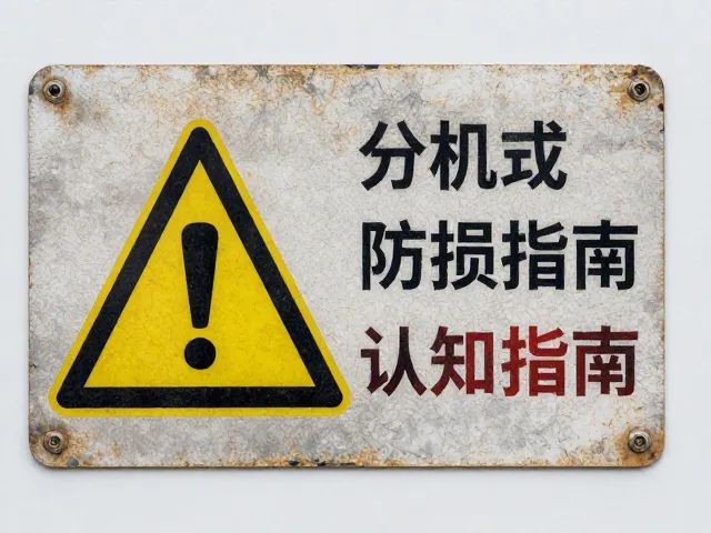 分体式挂机金属腐蚀警示，彩色印刷标识位置详解与防损指南