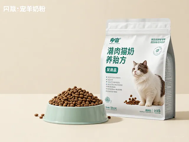专用猫粮配宠物羊奶粉，搭配防猫粮盆科学喂养指南