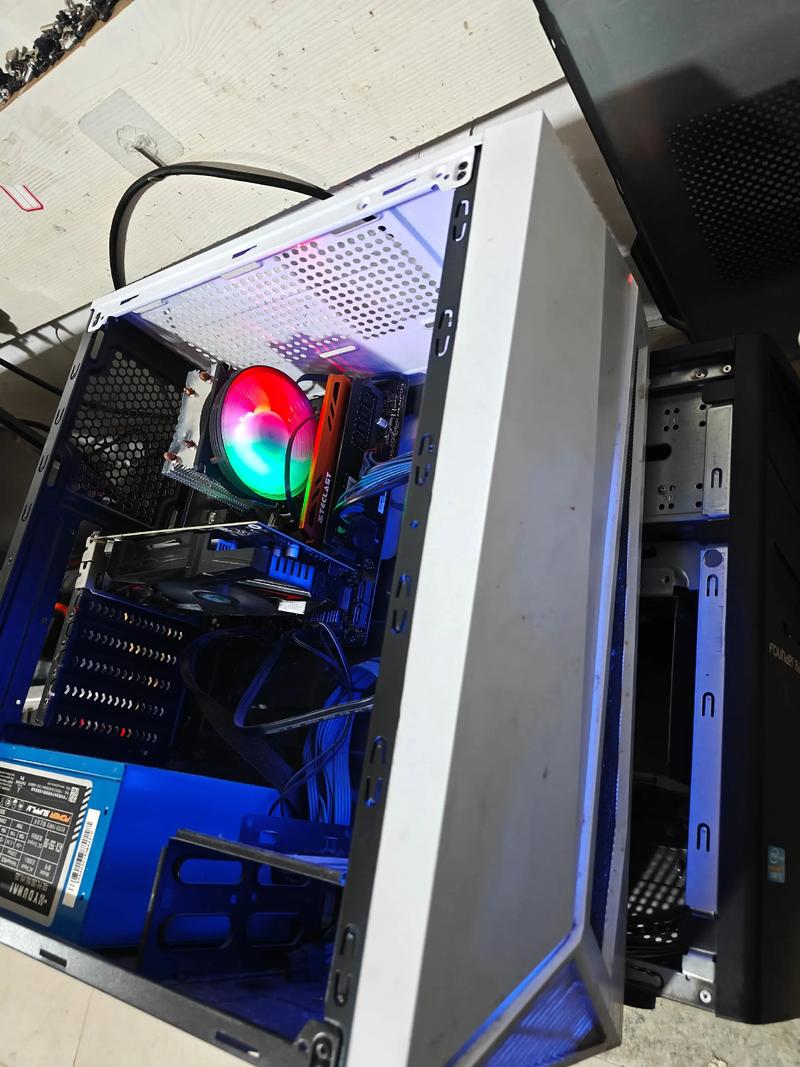 Shopping cart with computer parts