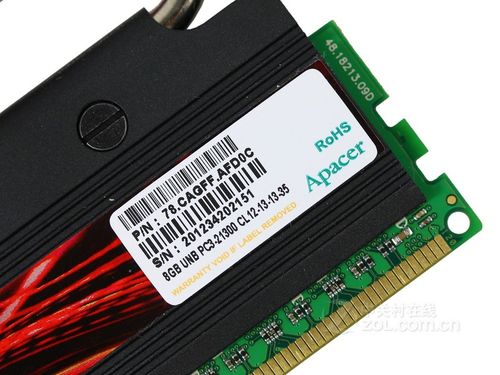 内存散热片特写,展示散热鳍片结构