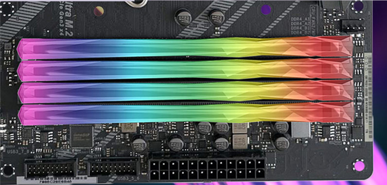 电脑硬件测试场景，展示性能监控界面