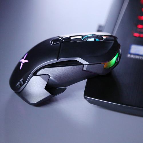 Office and gaming setup with multiple devices