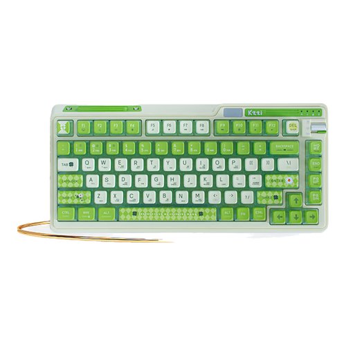 珂芝K75柠檬绿版评测：三模连接+热插拔轴，紧凑键盘新选择