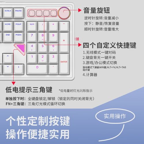 键盘音量旋钮特写