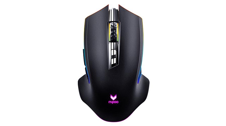 鼠标内部传感器和电路板细节，展示PMW3325芯片