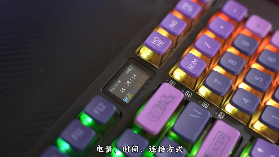 Hands typing on a mechanical keyboard for performance test