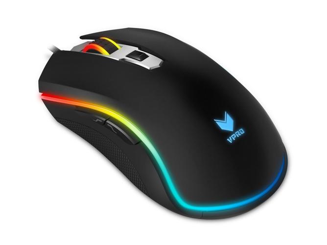 电脑硬件内部视图，象征鼠标引擎和组件